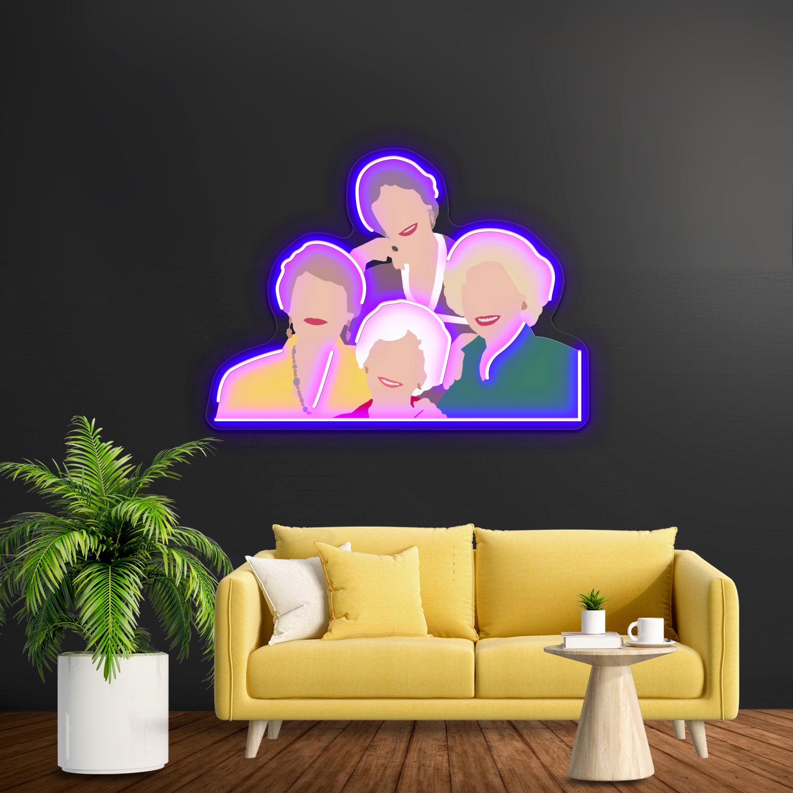 Golden Girls Opening Artwork Neon Led Signs