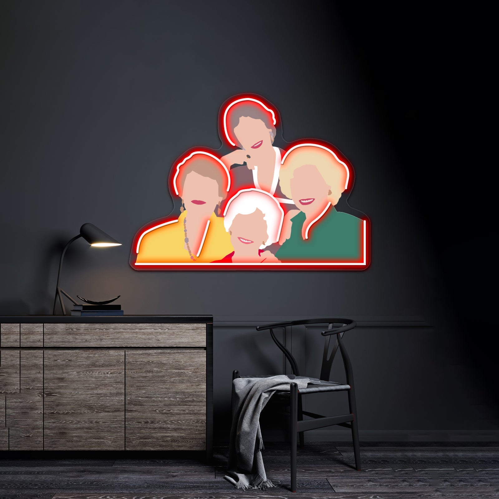 Golden Girls Opening Artwork Neon Led Signs