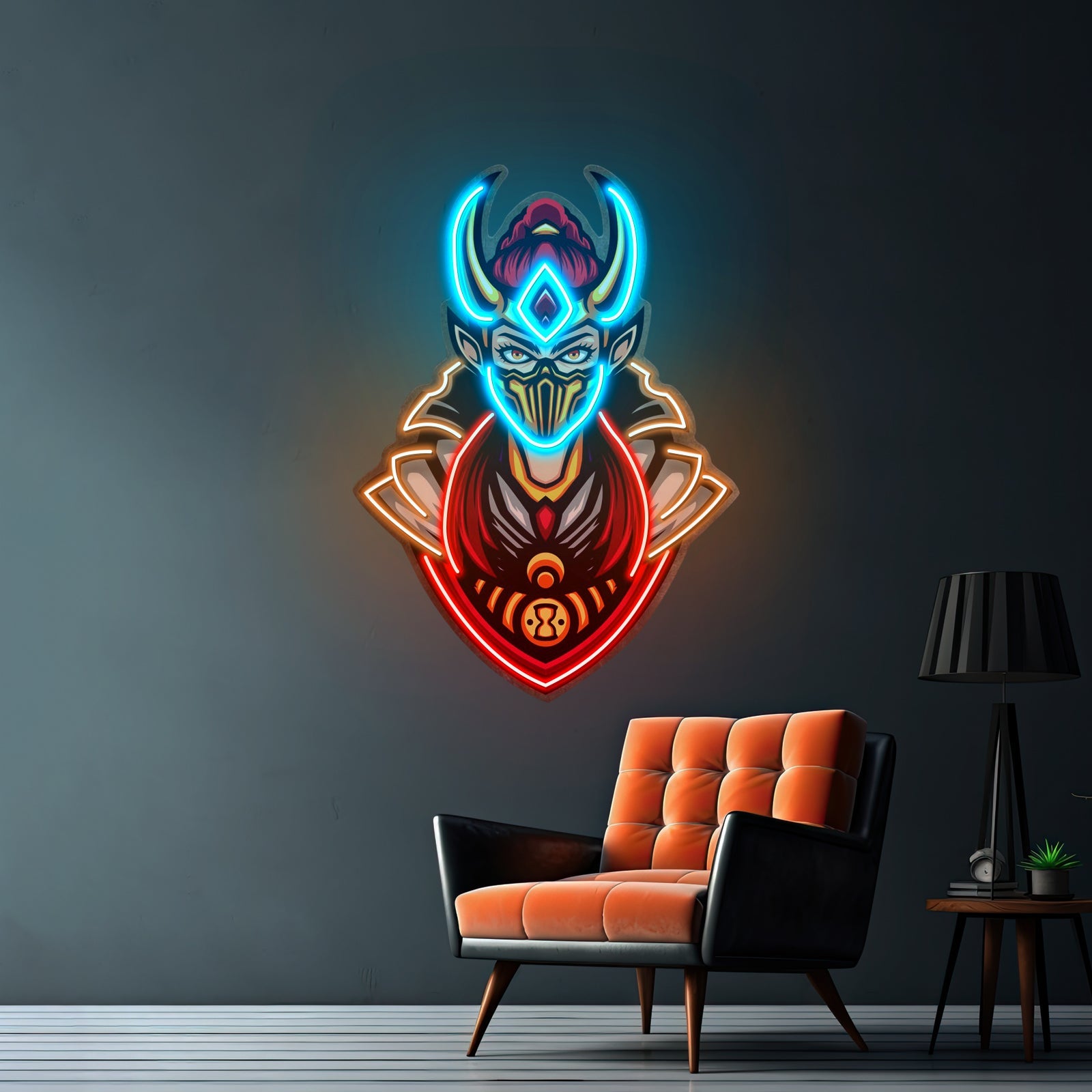 Golden Horned Lady Asassins Led Neon Sign Light Custom Led Signs - Shineneon