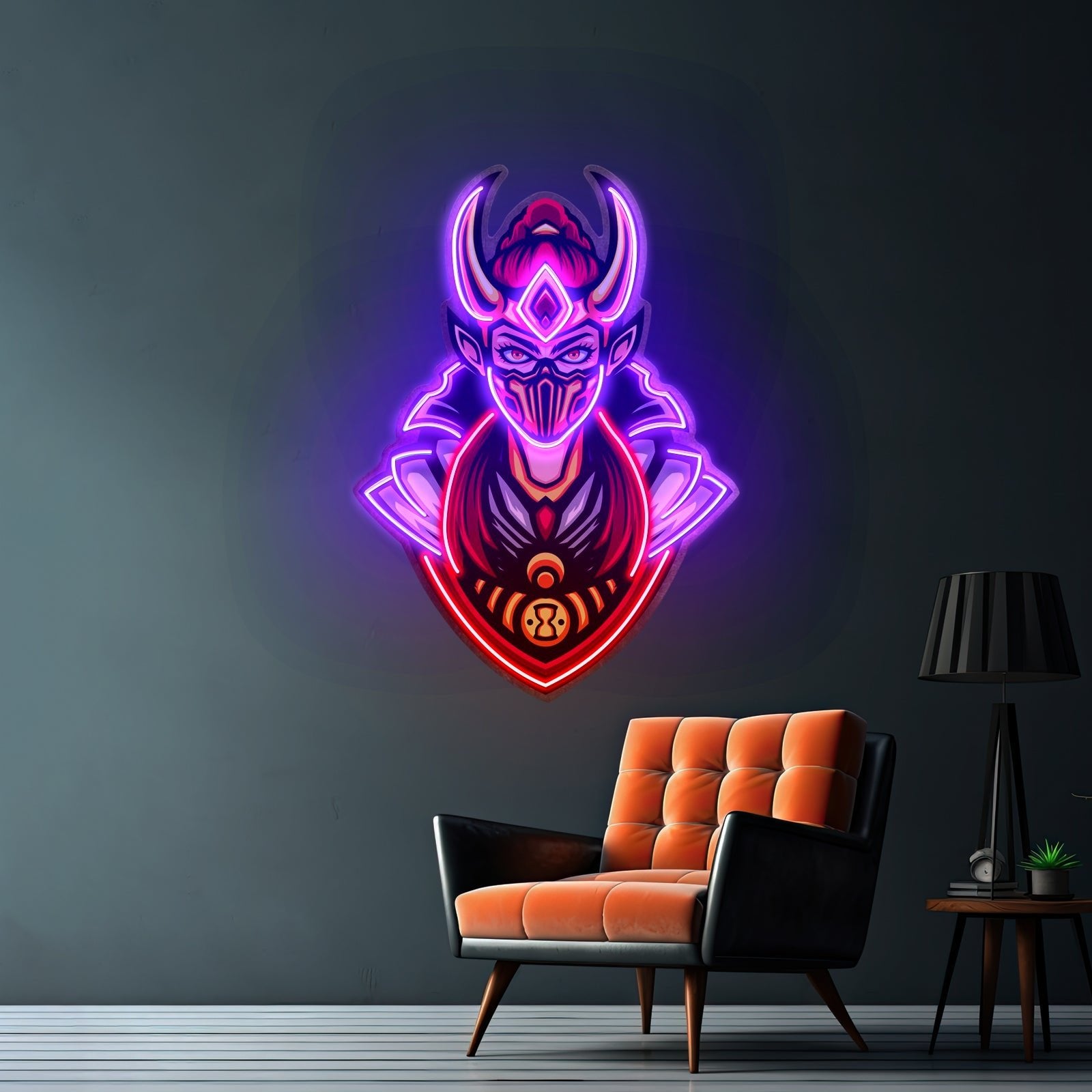 Golden Horned Lady Asassins Led Neon Sign Light Custom Led Signs - Shineneon