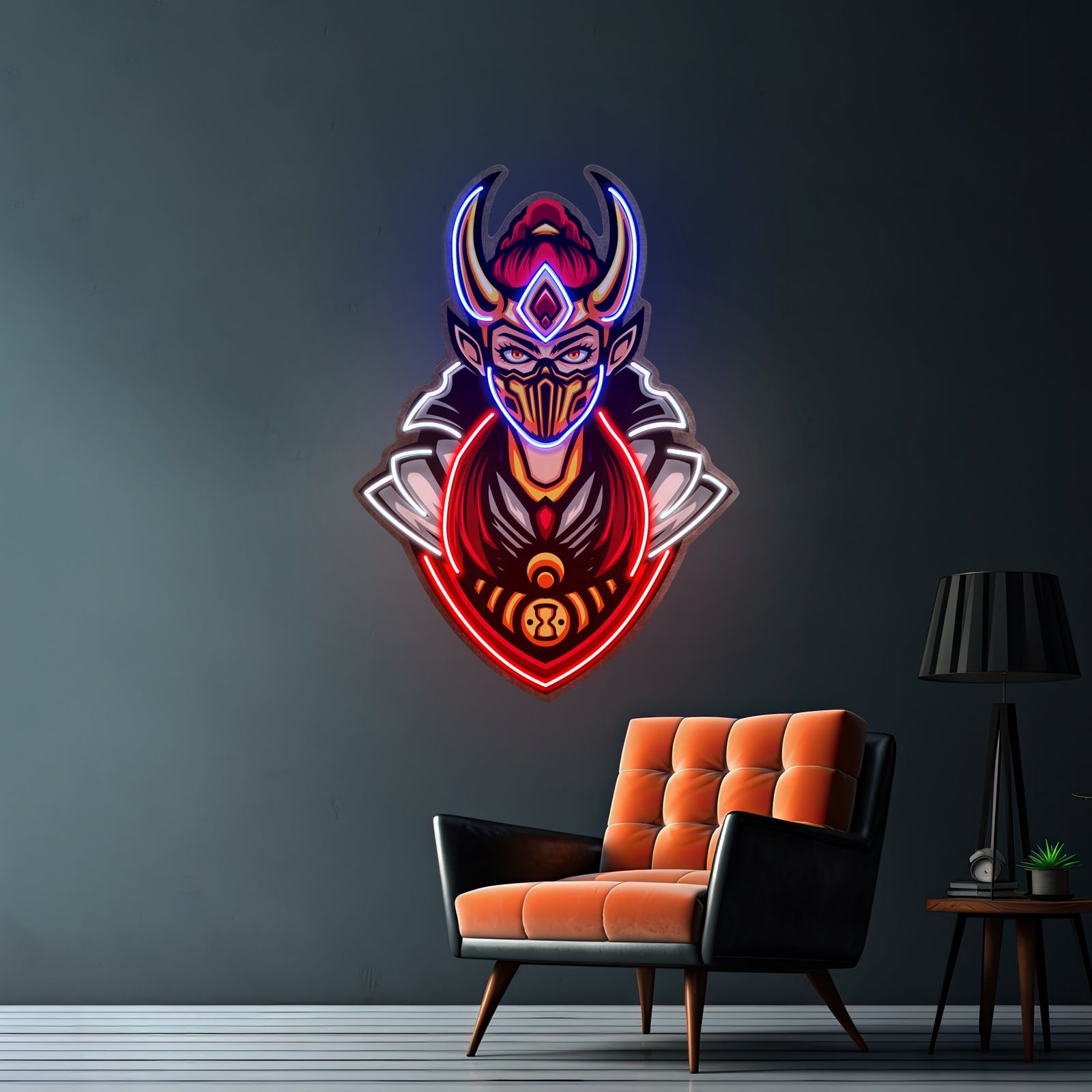 Golden Horned Lady Asassins Led Neon Sign Light Custom Led Signs - Shineneon