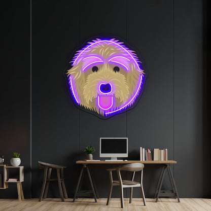 Golden Labradoodle Artwork Neon Led Signs - Shineneon