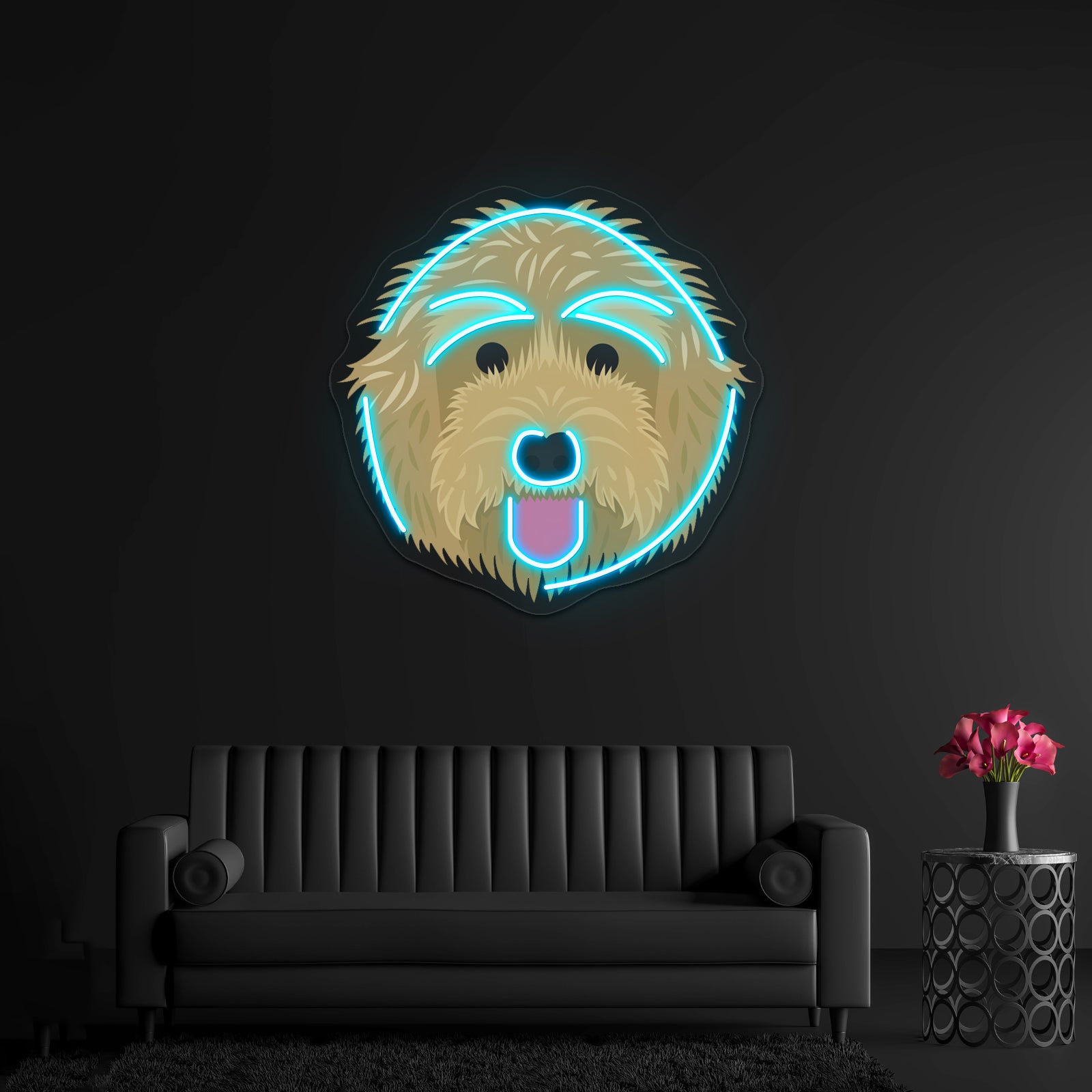 Golden Labradoodle Artwork Neon Led Signs