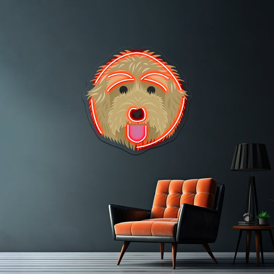 Golden Labradoodle Artwork Neon Led Signs