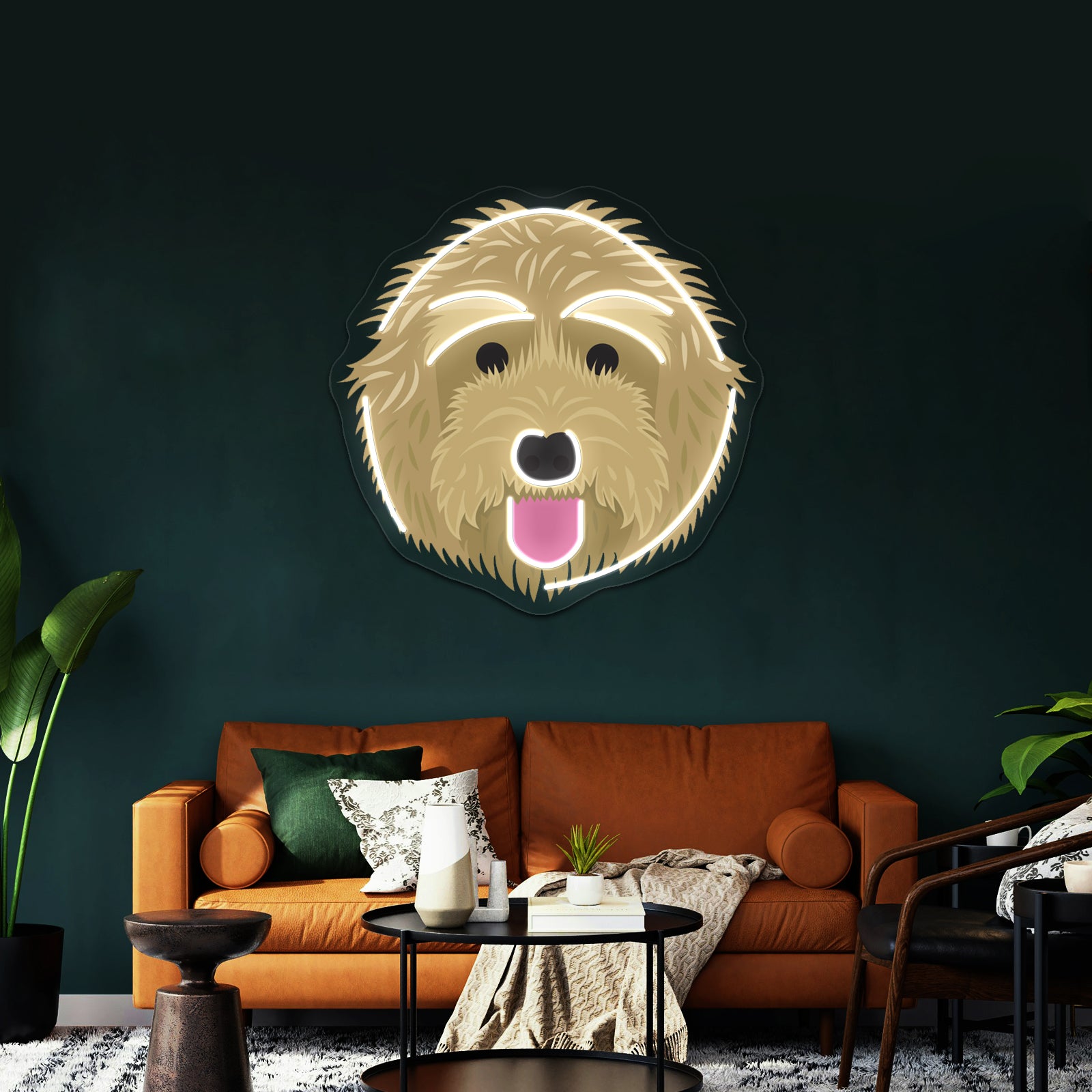 Golden Labradoodle Artwork Neon Led Signs