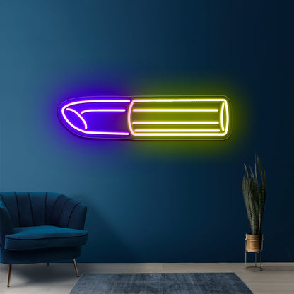 Golden Lipstick Artistic Neon Signs Wall Art Led Signs - Shineneon