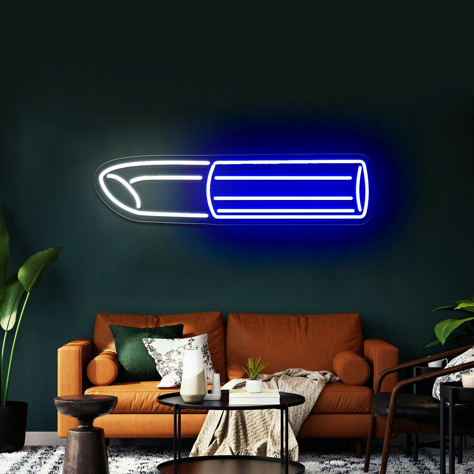 Golden Lipstick Artistic Neon Signs Wall Art Led Signs - Shineneon