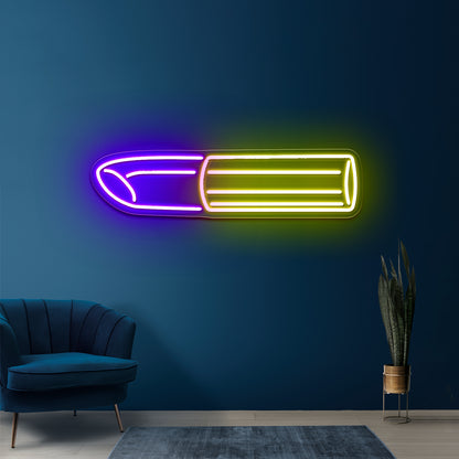 Golden Lipstick Artistic Neon Signs Wall Art Led Signs