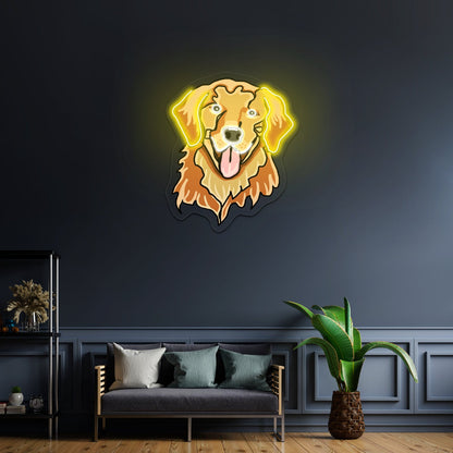 Golden Retriever Dog Neon Signs Affordable Custom Neon Signs - Shineneon
