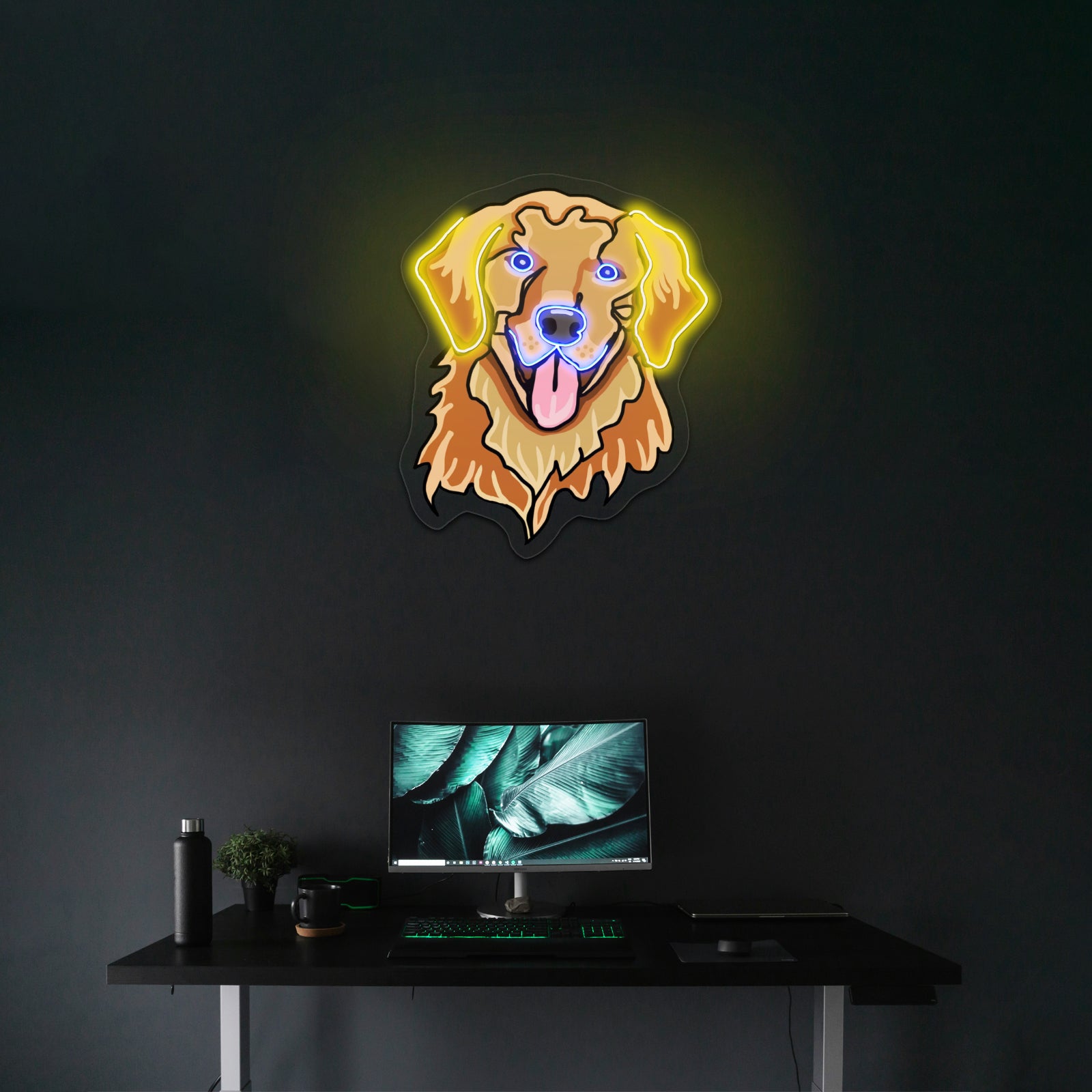 Golden Retriever Dog Neon Signs Affordable Custom Neon Signs