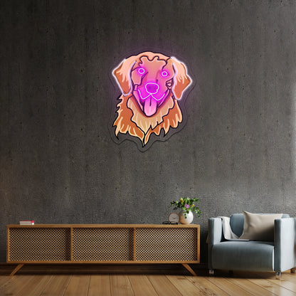Golden Retriever Dog Neon Signs Affordable Custom Neon Signs