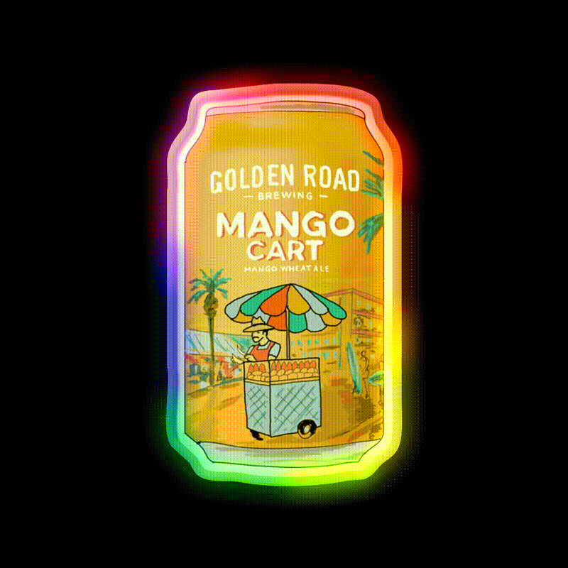 Golden Road Mango Cart Beer Bar Decor Led Neon Sign Rgb Color
