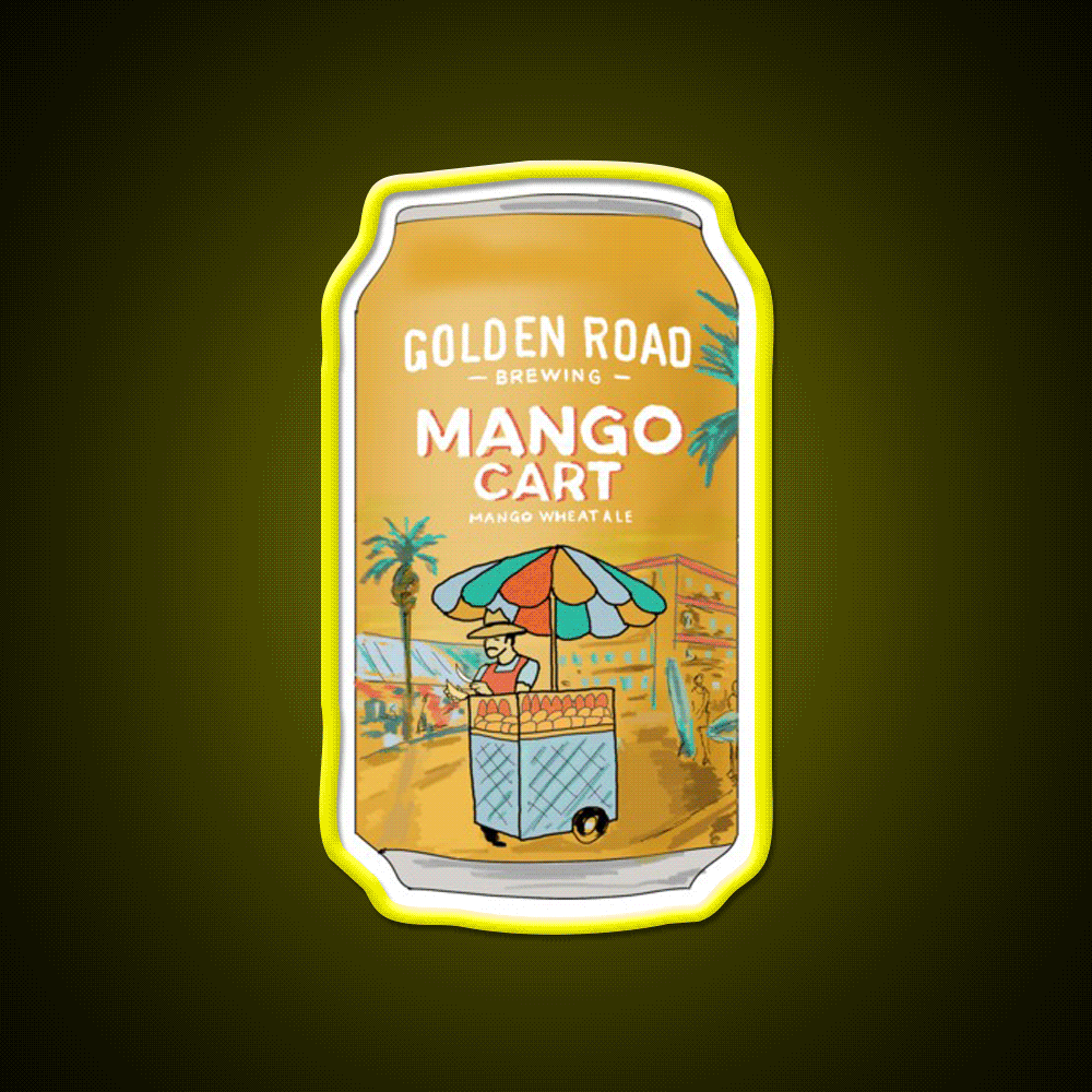 Golden Road Mango Cart Beer Bar Decor Led Neon Sign Rgb Color