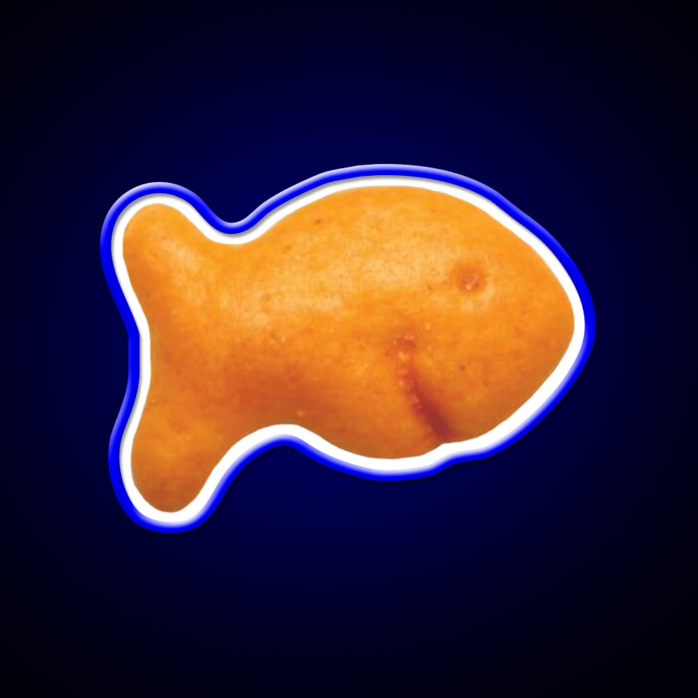 Goldfish Cracker Snack Food Led Neon Sign Rgb Color - Shineneon