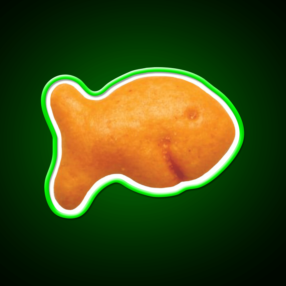 Goldfish Cracker Snack Food Led Neon Sign Rgb Color - Shineneon