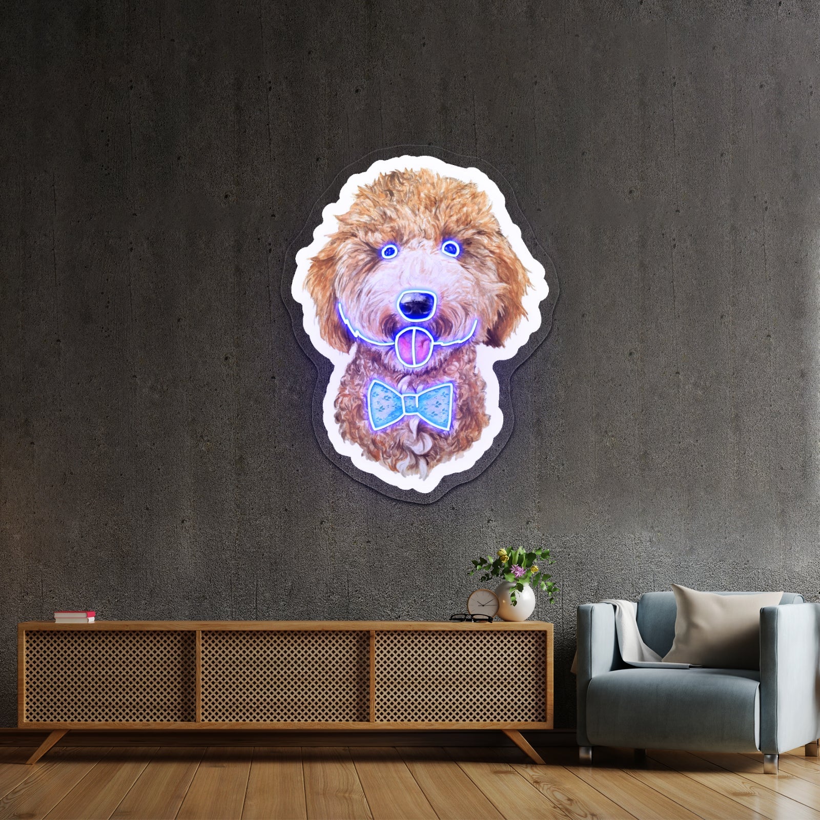 Goldfish In Round Frame Led Neon Sign Light Custom Led Signs - Shineneon