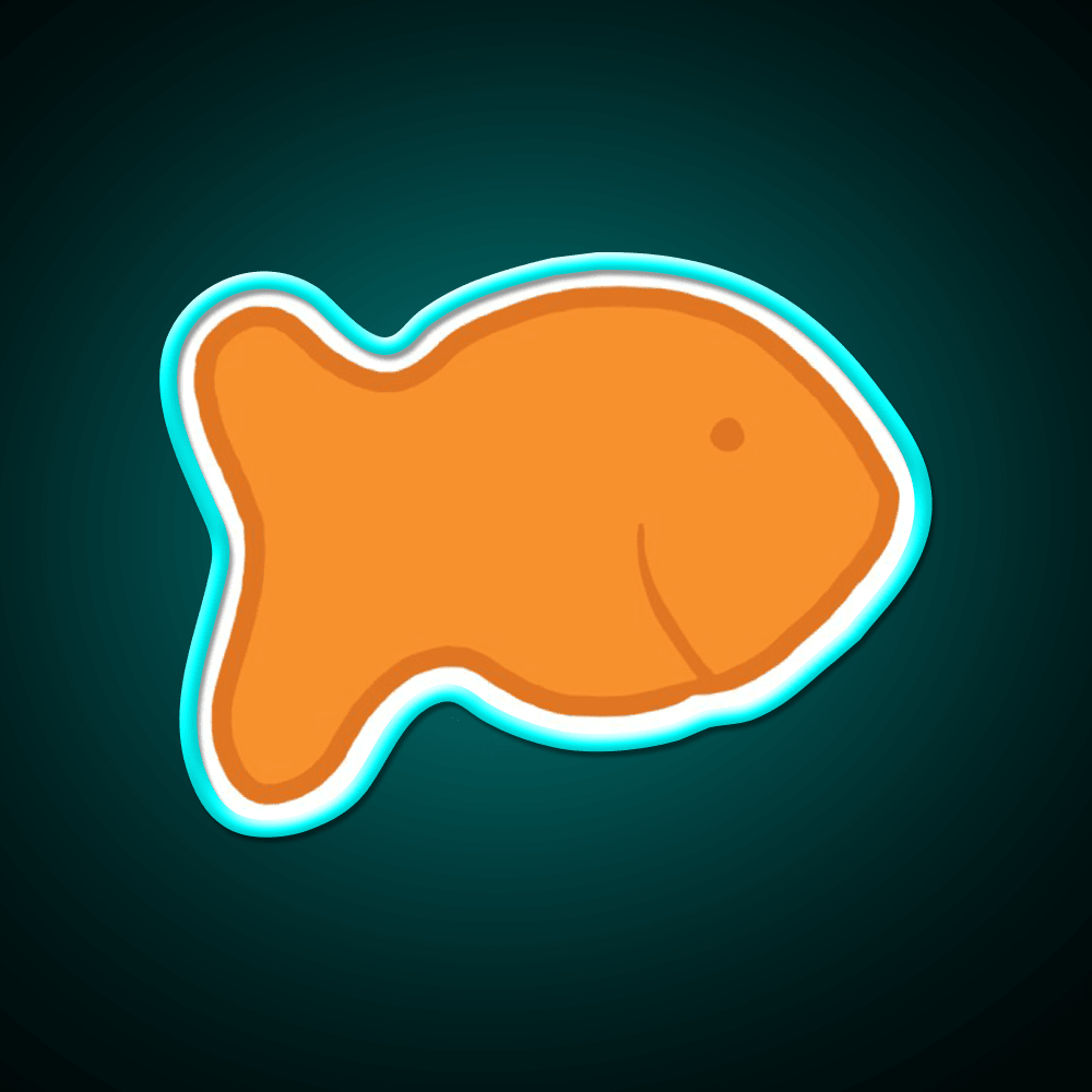 Goldfish Snack Food Led Neon Sign For Snack Room For Snack Room Rgb Color - Shineneon