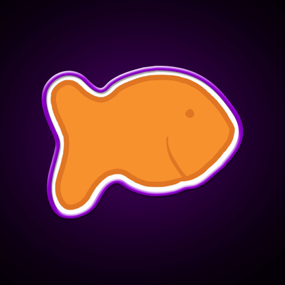Goldfish Snack Food Led Neon Sign For Snack Room For Snack Room Rgb Color - Shineneon