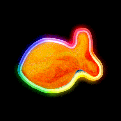 Goldfish Snack Food Led Neon Sign For Snack Room Rgb Color - LED neon sign close-up detail