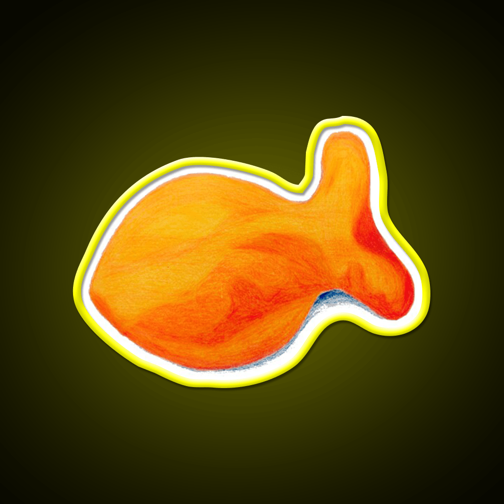 Goldfish Snack Food Led Neon Sign For Snack Room Rgb Color - Shineneon