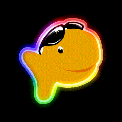 Goldfish Snack Food Led Neon Sign For Vending Area Rgb Color - LED neon sign close-up detail