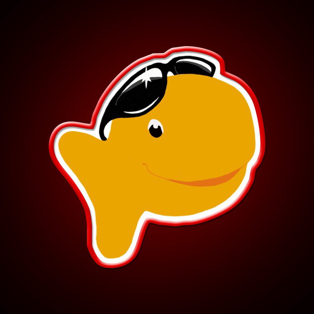 Goldfish Snack Food Led Neon Sign For Vending Area Rgb Color - Shineneon
