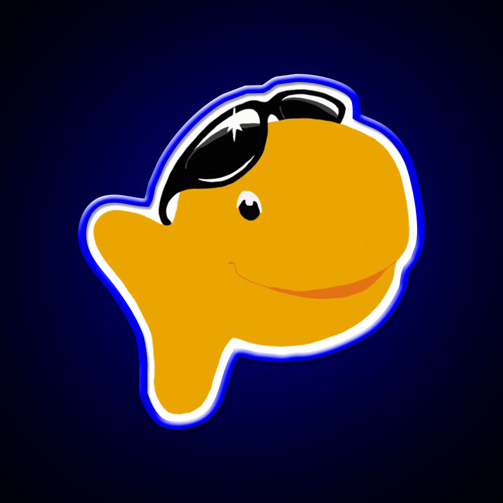 Goldfish Snack Food Led Neon Sign For Vending Area Rgb Color - Shineneon
