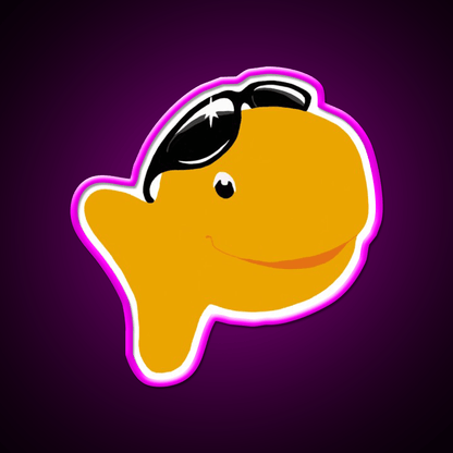 Goldfish Snack Food Led Neon Sign For Vending Area Rgb Color - Shineneon