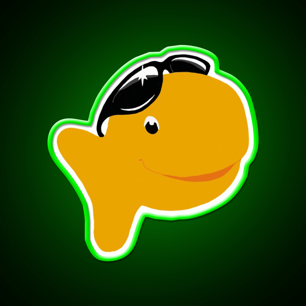 Goldfish Snack Food Led Neon Sign For Vending Area Rgb Color - Shineneon