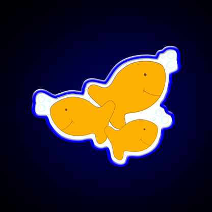 Goldfish Snack Food Led Neon Sign Rgb Color - Shineneon