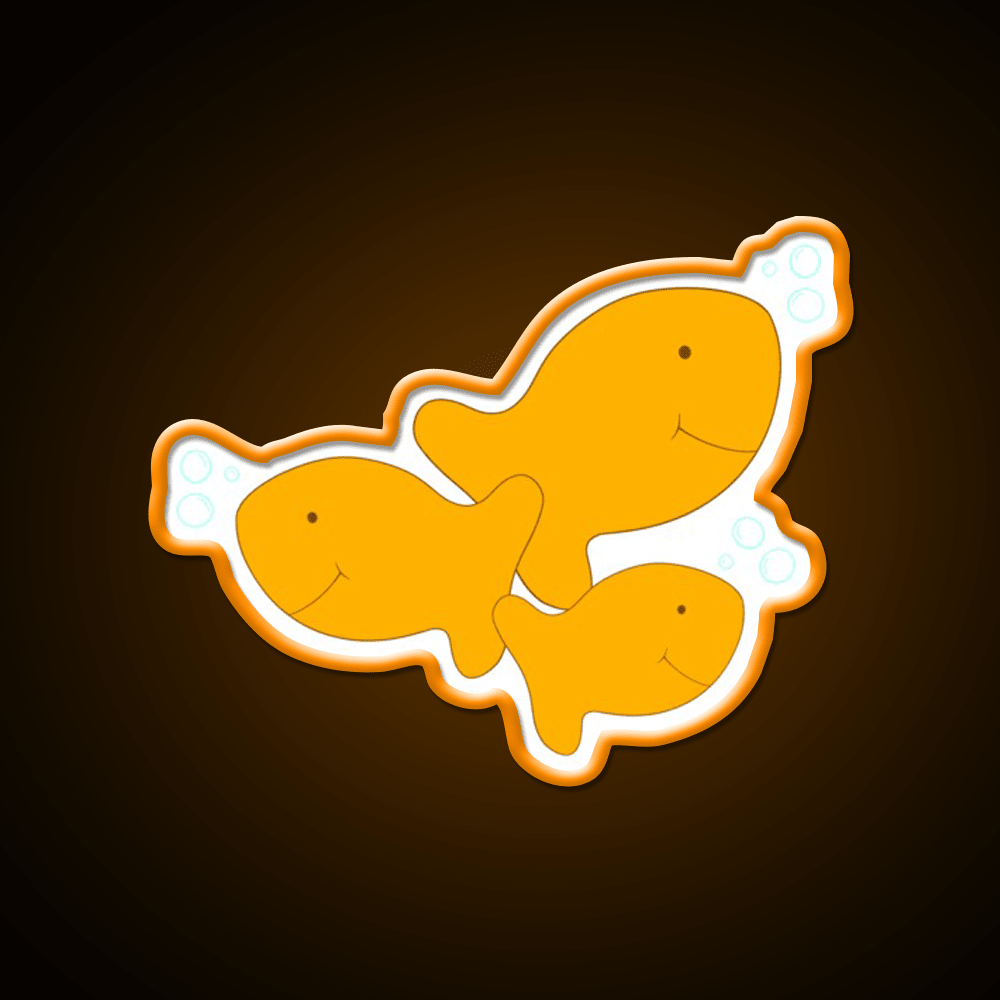 Goldfish Snack Food Led Neon Sign Rgb Color - Shineneon