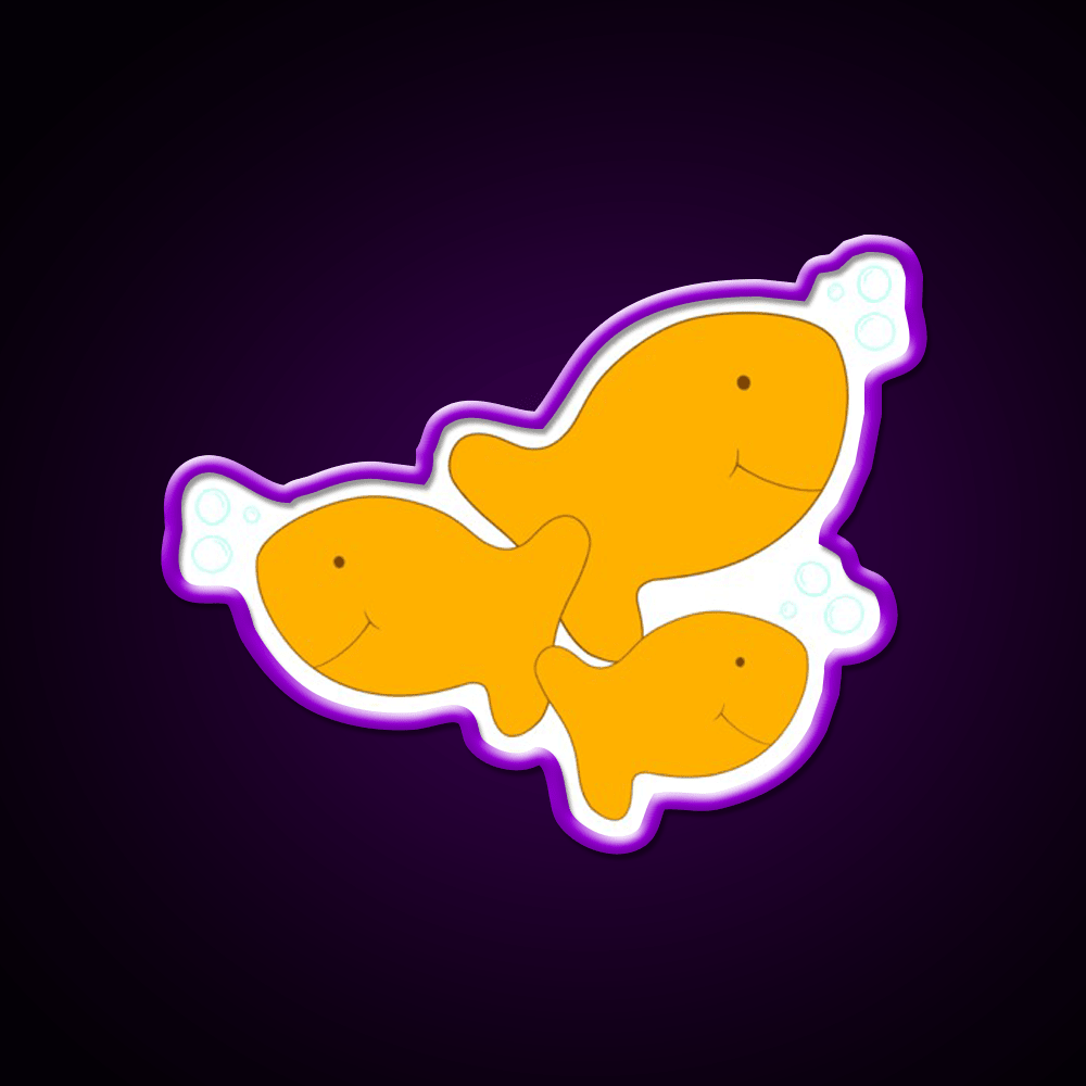 Goldfish Snack Food Led Neon Sign Rgb Color - Shineneon