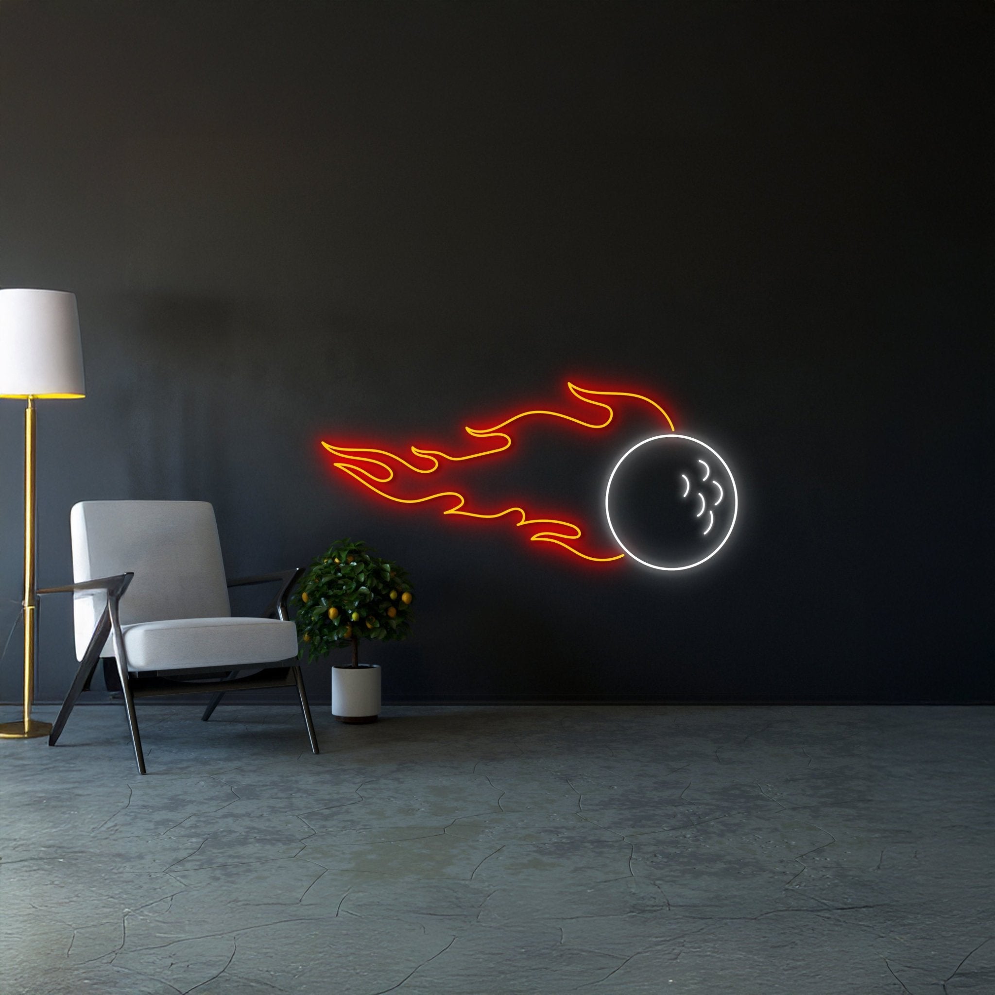 Golf Ball Led Sign Playing Golf Led Lights - Shineneon