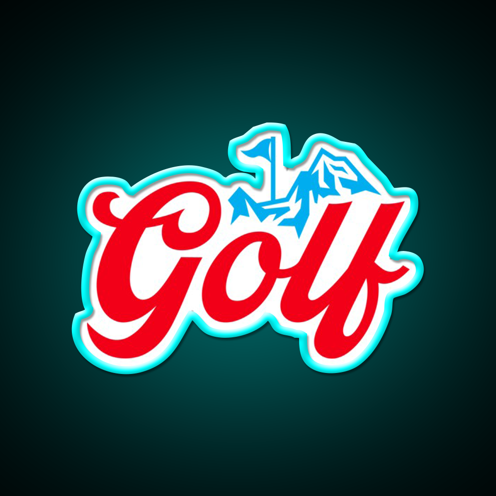 Golf Course Beer Bar Decor Led Neon Sign Rgb Color - Size and dimension reference