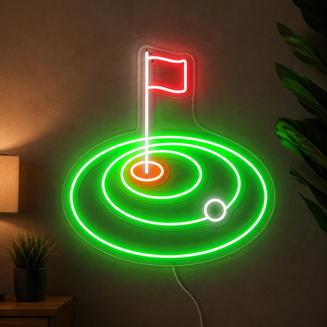 Golf Hole Flag Neon Sign LED Neon Sign high-converting product image