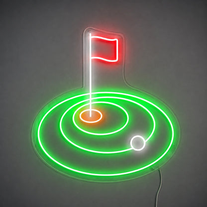 Golf Hole Flag Neon Sign LED Neon Sign main product image