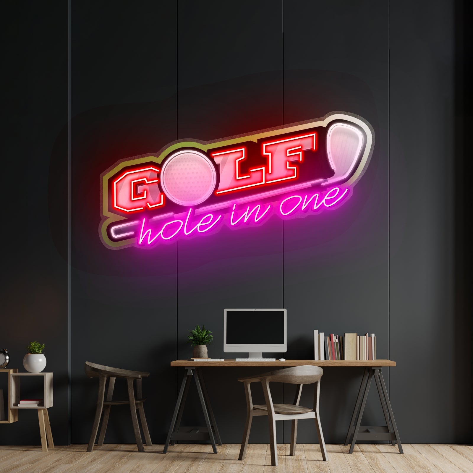 Golf Hole In One Custom Led Signs Artwork For Sale - Shineneon