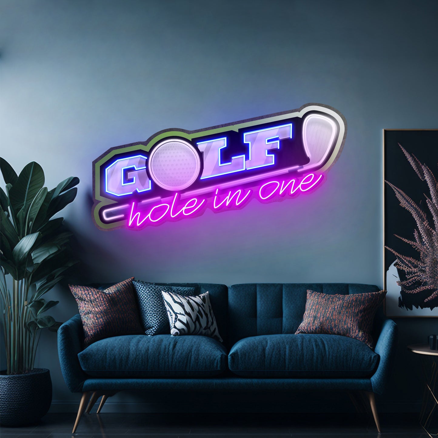 Golf Hole In One Custom Led Signs Artwork For Sale