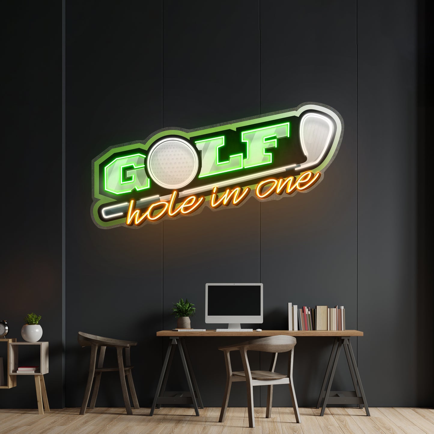 Golf Hole In One Custom Led Signs Artwork For Sale