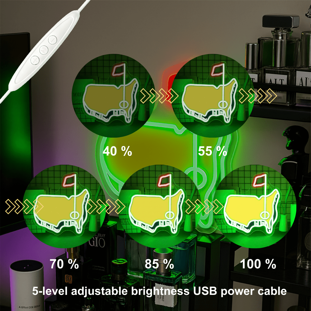 Golf LED Neon Sign for Bar Garage Man Cave and Gift USB Neon Sign - Shineneon