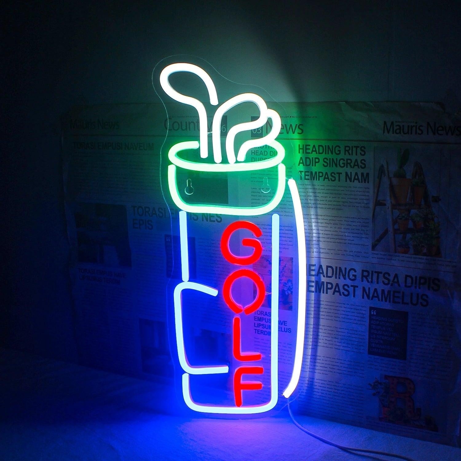Golf Lover Led Neon Sign Wall Decor - Shineneon