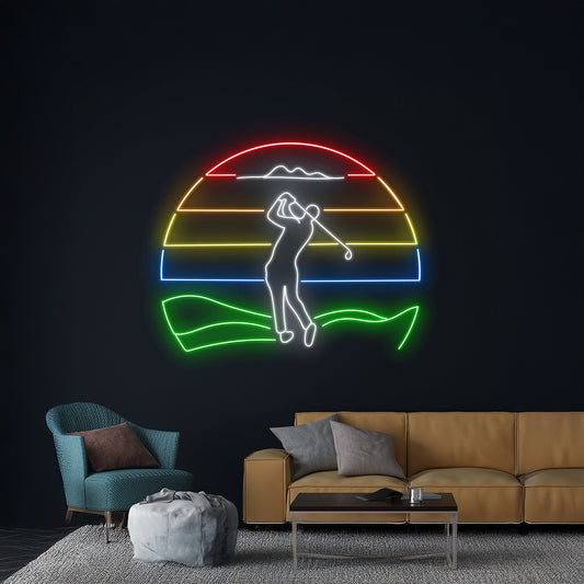 Golf Neon Sign Golf Ball Neon Light