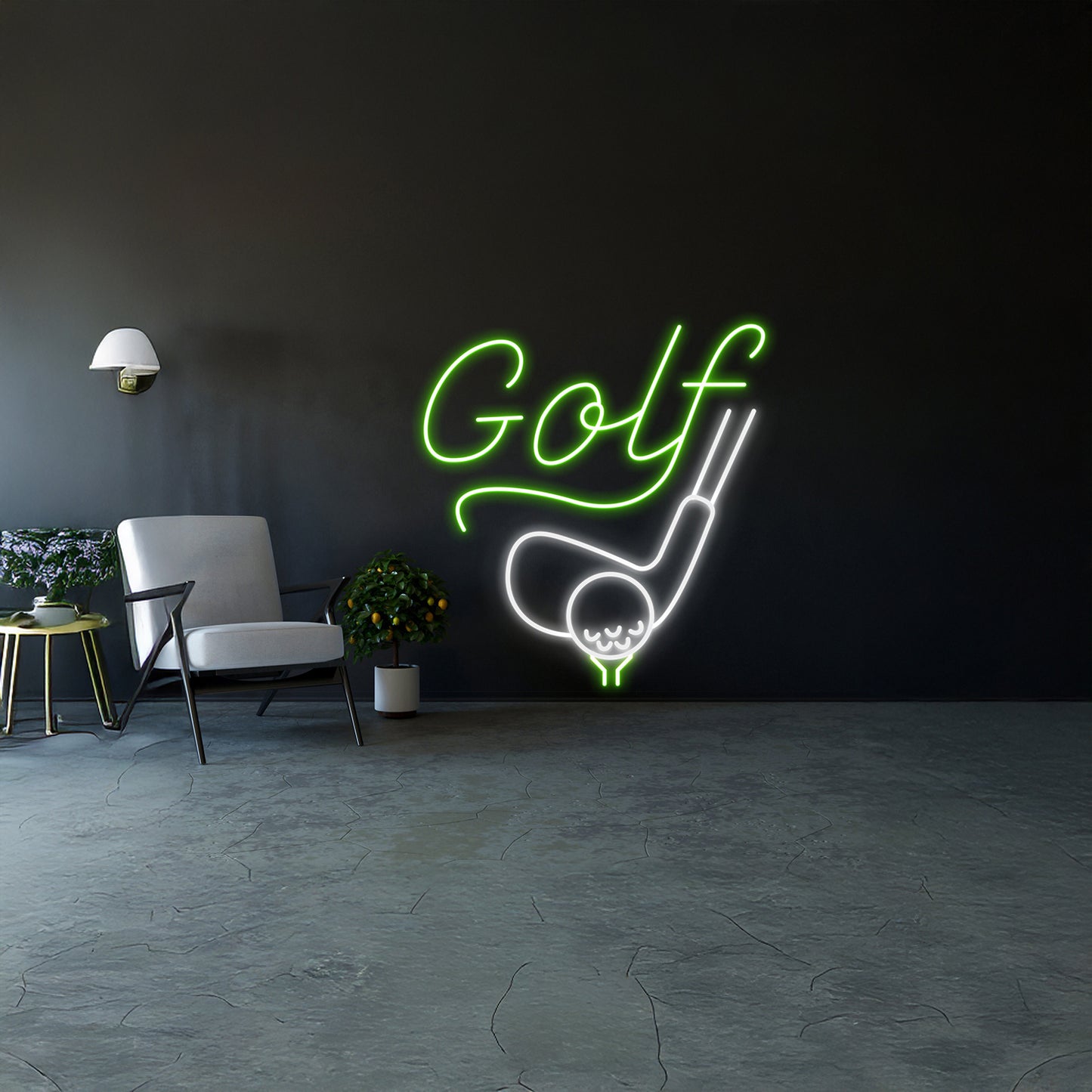 Golf Neon Sign Playing Golf Led Sign Wall Decor