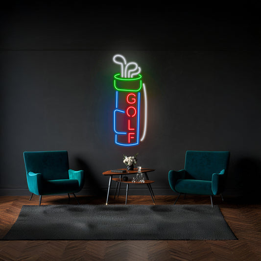 Golf Neon Sign Wall Art