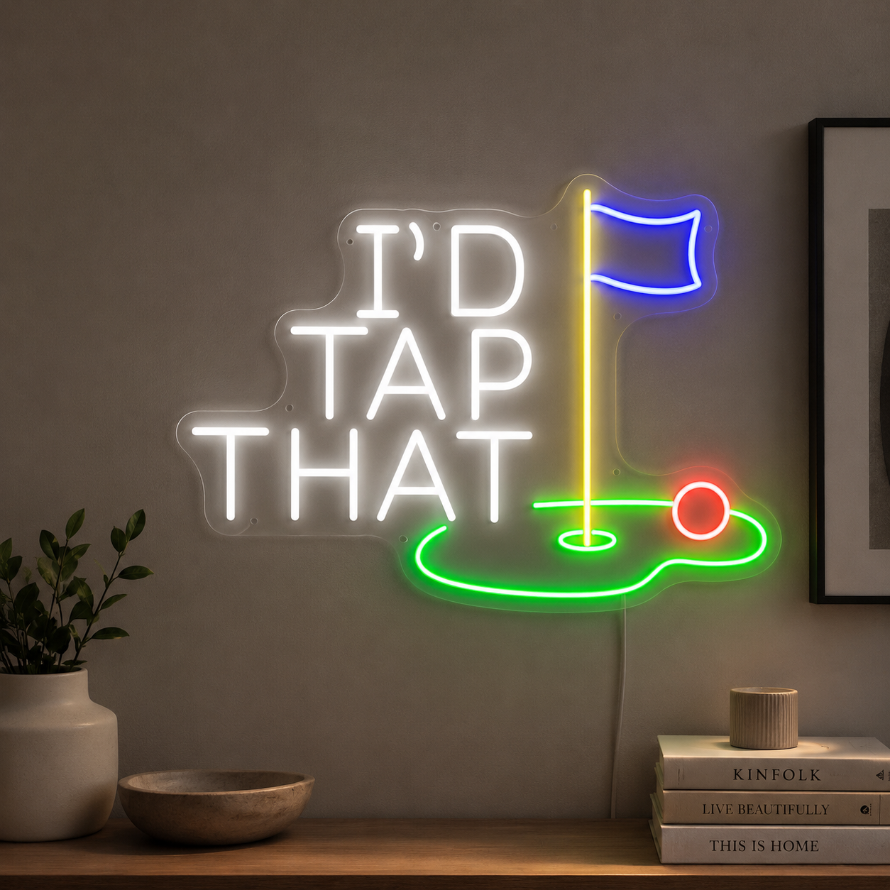 Golf Practice Room LED Neon Sign main product image
