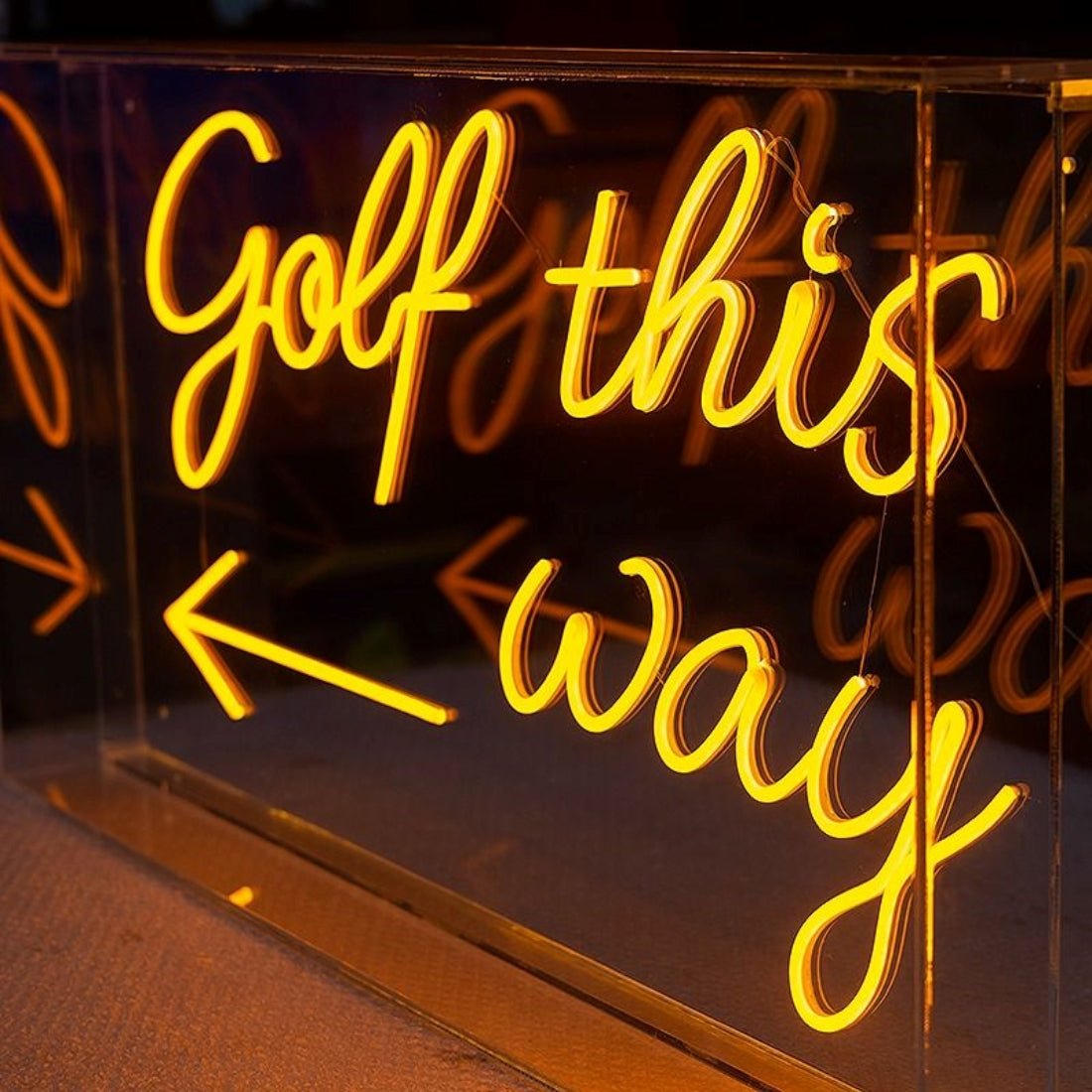 Golf This Way Led Sign Business Neon Sign - Shineneon
