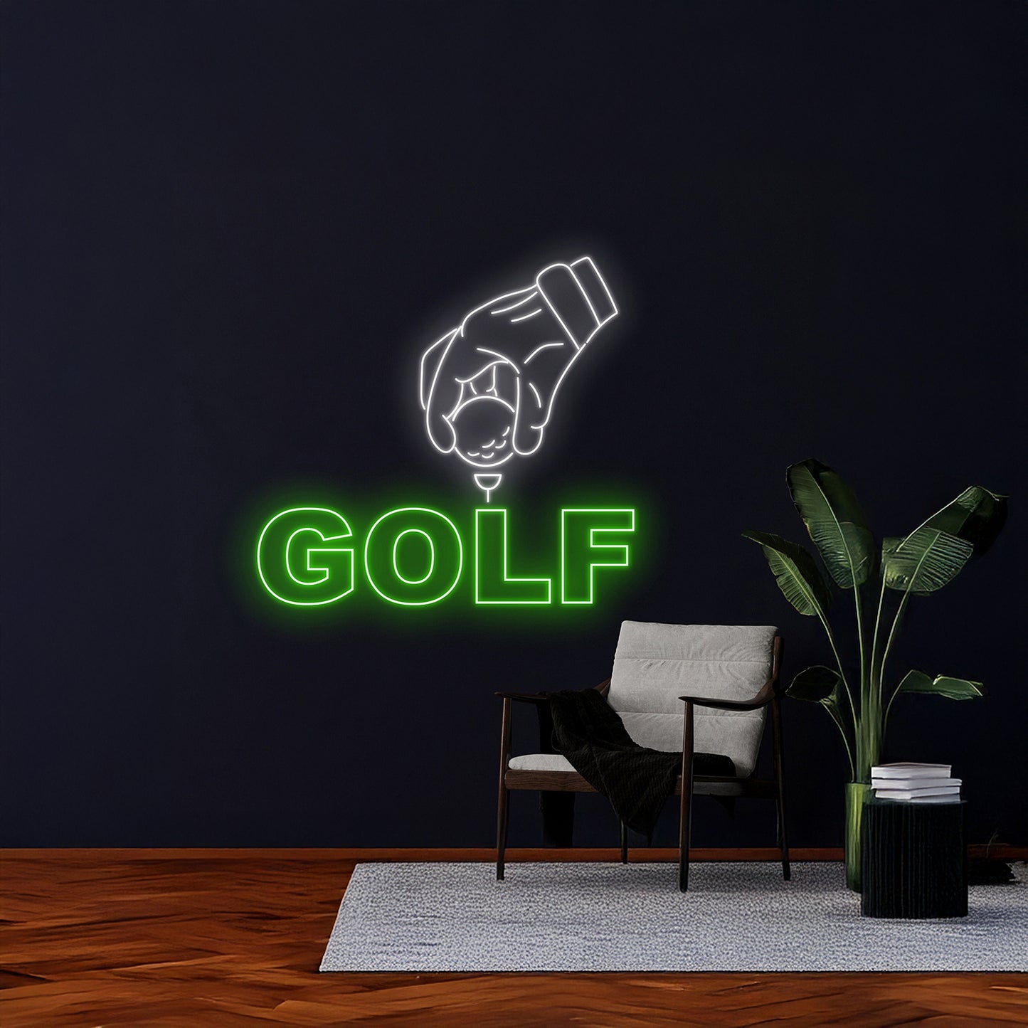 Golfer Led Light Sport Fan Club Room Wall Decor