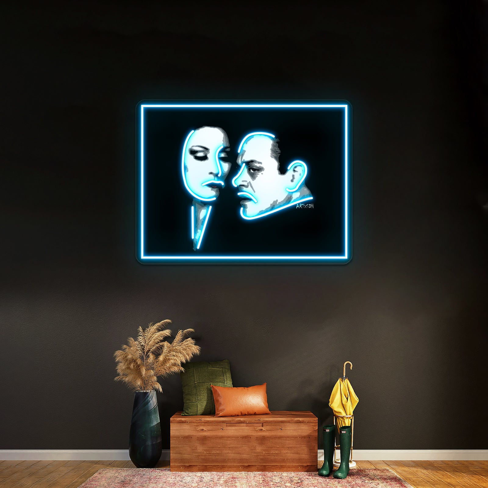 Gomez And Morticia Artwork Neon Led Signs | Shineneon