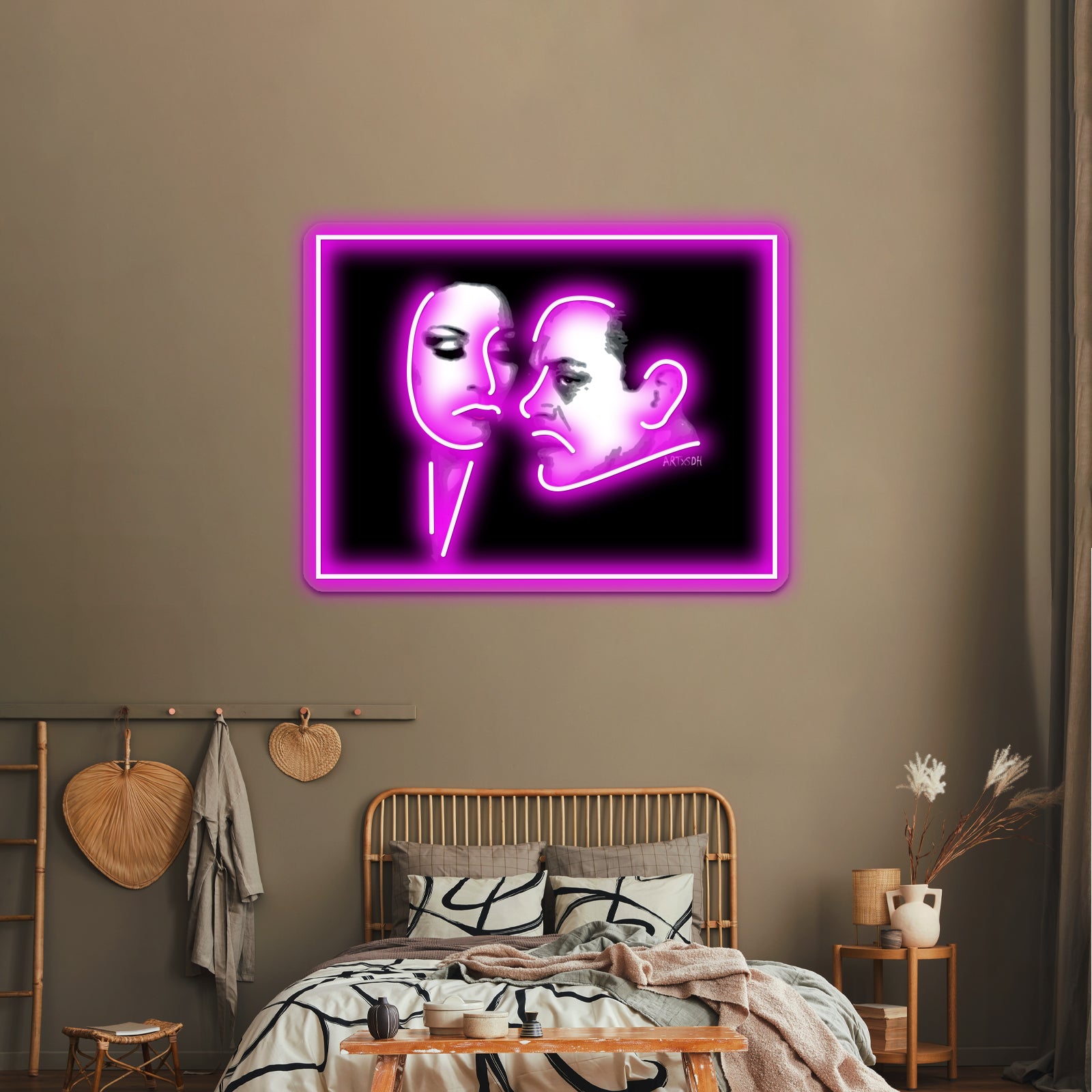Gomez And Morticia Artwork Neon Led Signs | Shineneon