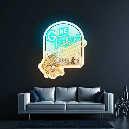 Gone Fishin Customize Neon Sign - Shineneon
